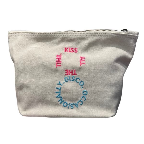 kiss all time occasionally, disco occasionally logo Canvas Pouch