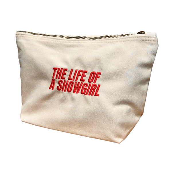 Tife of a Showgirl-Italic Canvas Pouch