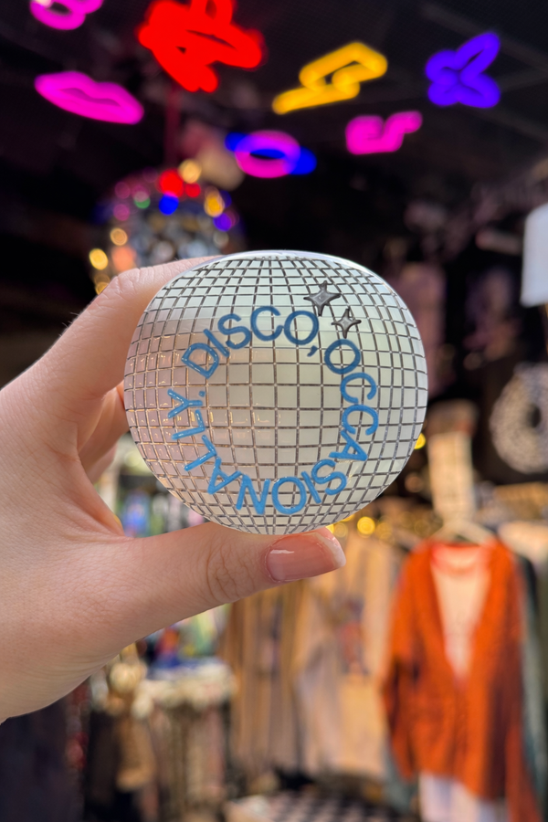 Disco Hair Claw Clip – “Kiss All The Time, Disco Occasionally”