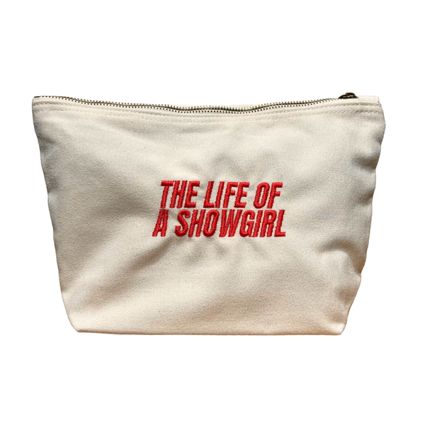 Tife of a Showgirl-Italic Canvas Pouch