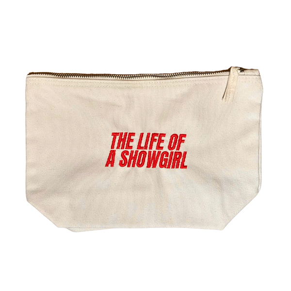 Tife of a Showgirl-Italic Canvas Pouch