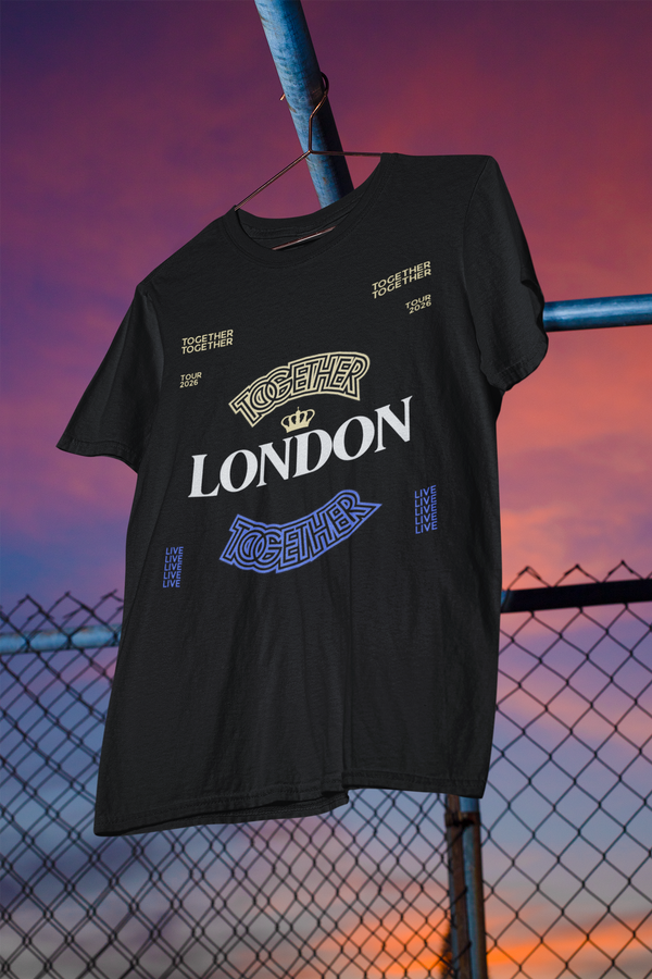 TOGETHER LONDON BLACK TEE