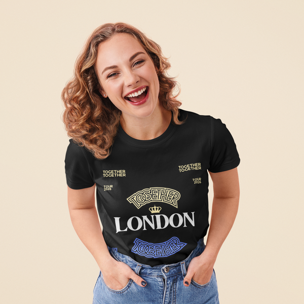 TOGETHER LONDON BLACK TEE