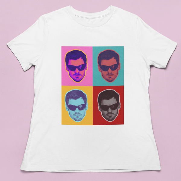 HARRY WARHOL STYLE White tee