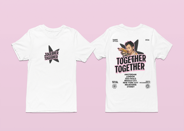 TOGETHER TOGETHER PINK OUTLINE White tee