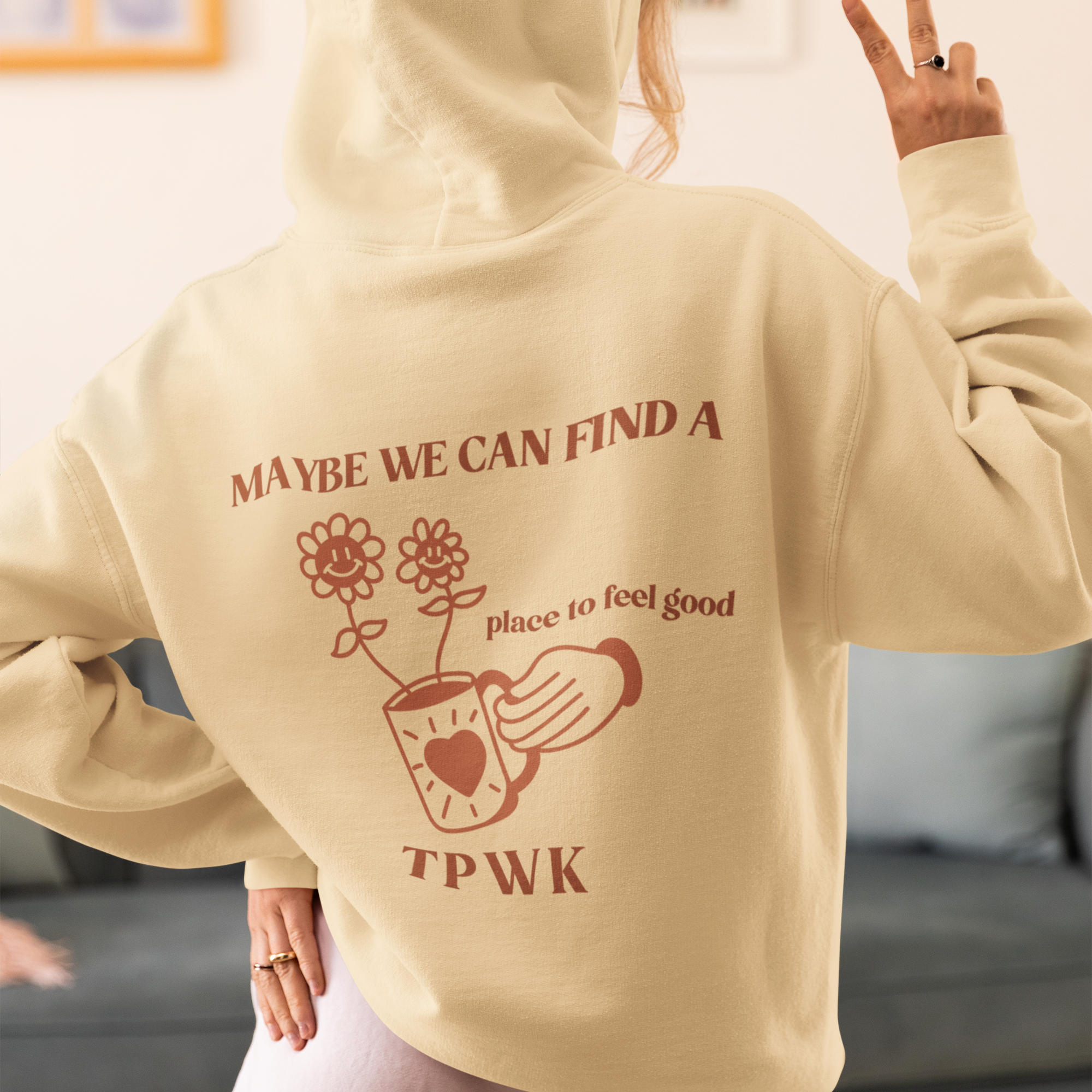Maybe we can Printed Hoodie