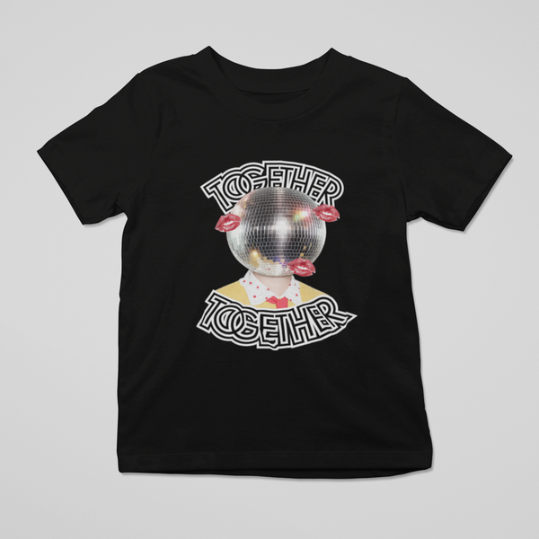 TOGETHER TOGETHER KISS DISCO BLACK TEE
