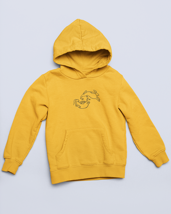 Love on tour bunnies Embroidered Hoodie