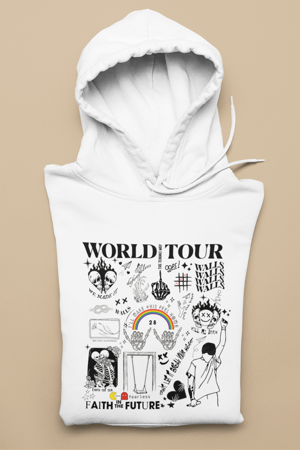 World Tour Print Hoodie