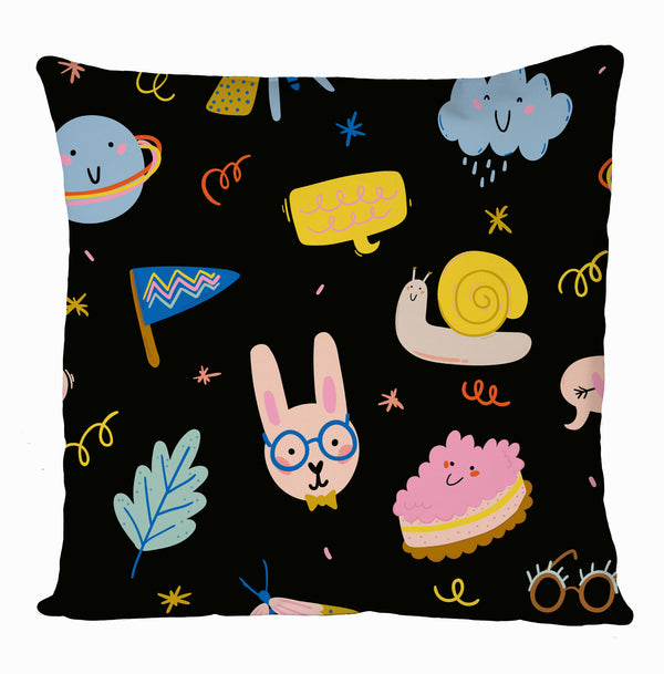 Pennant- Bunny-Snail - Black